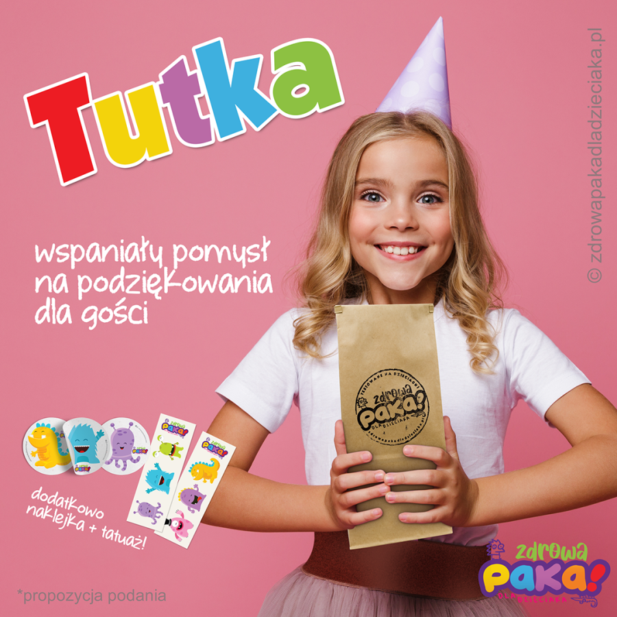 TUTKA – zestaw upominkowy dla dzieci z przekąskami | Zdrowa Paka