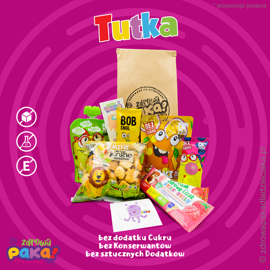 TUTKA – zestaw upominkowy dla dzieci z przekąskami | Zdrowa Paka