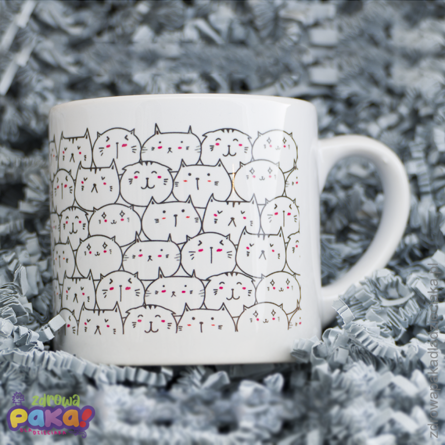 Kubek KOTEK | ceramiczny kubek dla dzieci z motywem kota