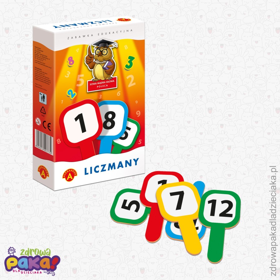 Sowa Mądra Głowa – Liczmany – gra matematyczna dla dzieci | Alexander