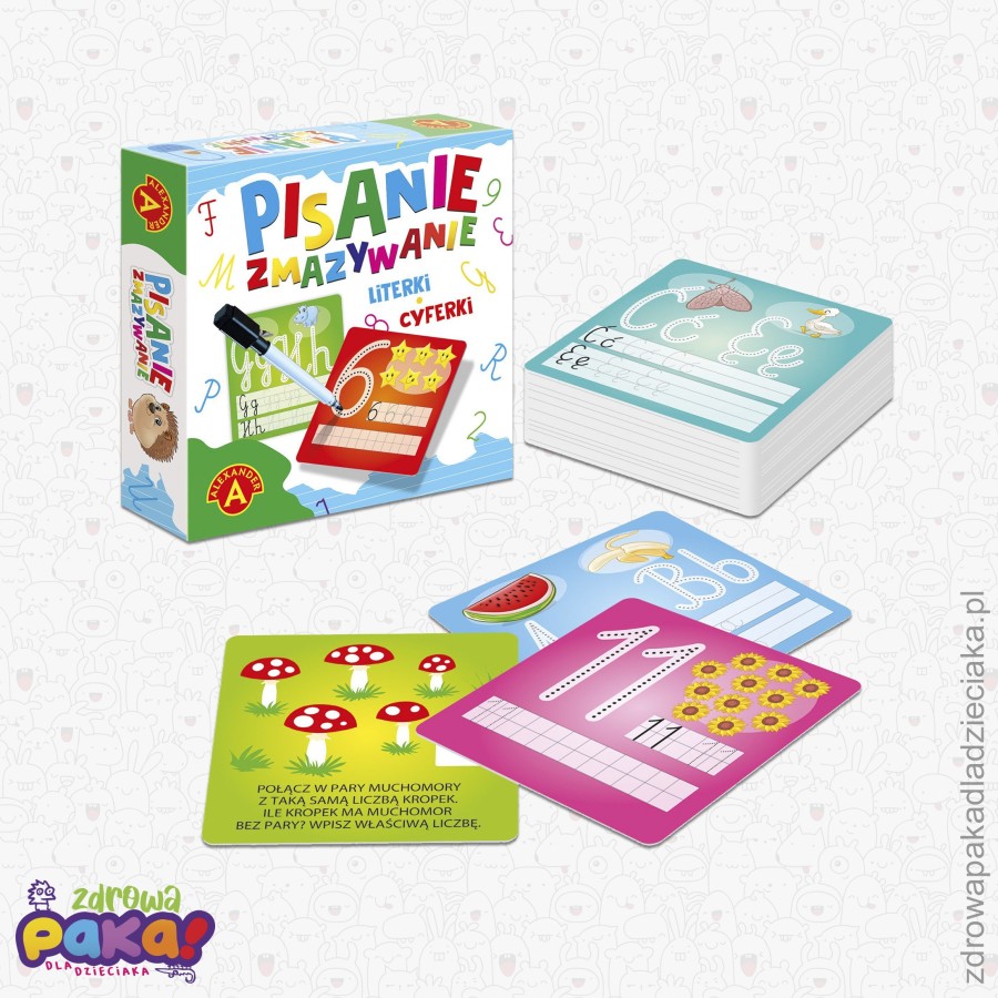 Pisanie i Zmazywanie – gra edukacyjna, wersja mini | Alexander