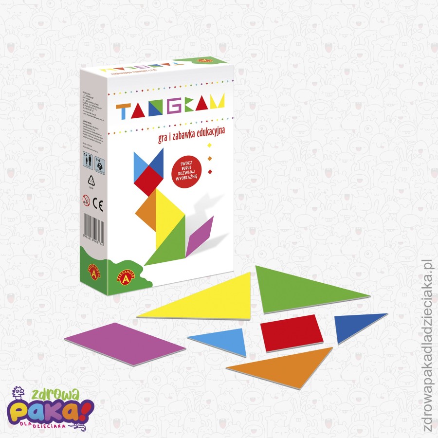 Tangram – mini układanka edukacyjna | Alexander