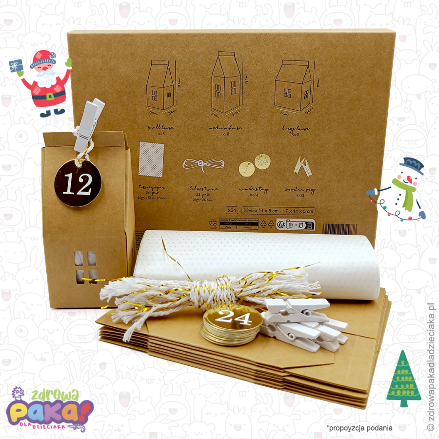 Kalendarz adwentowy DIY dla dzieci – zdrowe święta i zabawa
