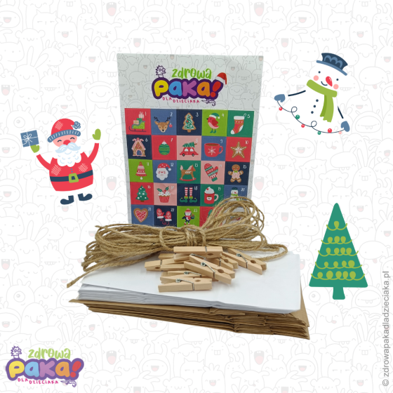 Kalendarz adwentowy DIY dla dzieci – zdrowe święta i zabawa