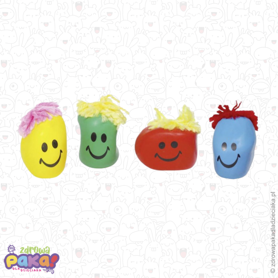 Gniotek z uśmiechem – zabawka sensoryczna | wzór losowy | GOKI