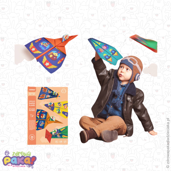 Origami – Papierowe Samoloty | Kreatywny Zestaw Mideer dla Dzieci
