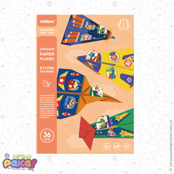 Origami – Papierowe Samoloty | Kreatywny Zestaw Mideer dla Dzieci
