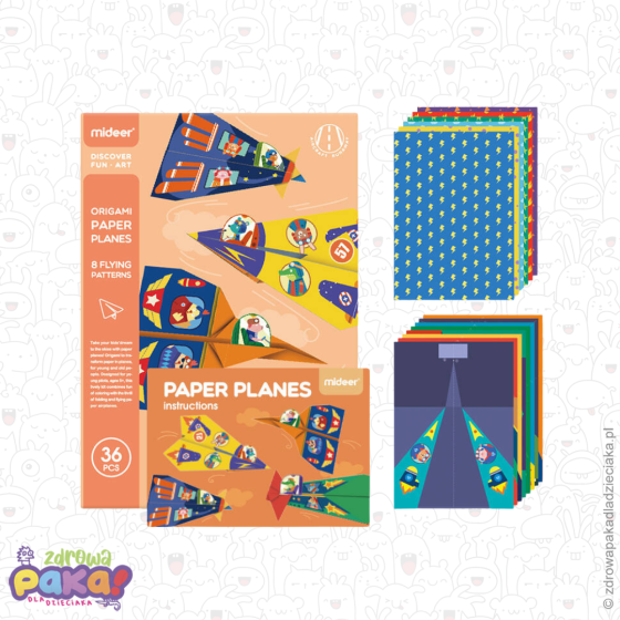 Origami – Papierowe Samoloty | Kreatywny Zestaw Mideer dla Dzieci