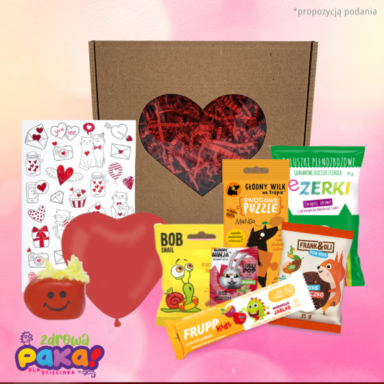 Zestaw Serce – zestaw słodyczy dla dzieci na Walentynki
