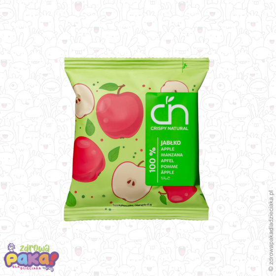 Chipsy z suszonego jabłka 18g | bez cukru i glutenu – Crispy Natural
