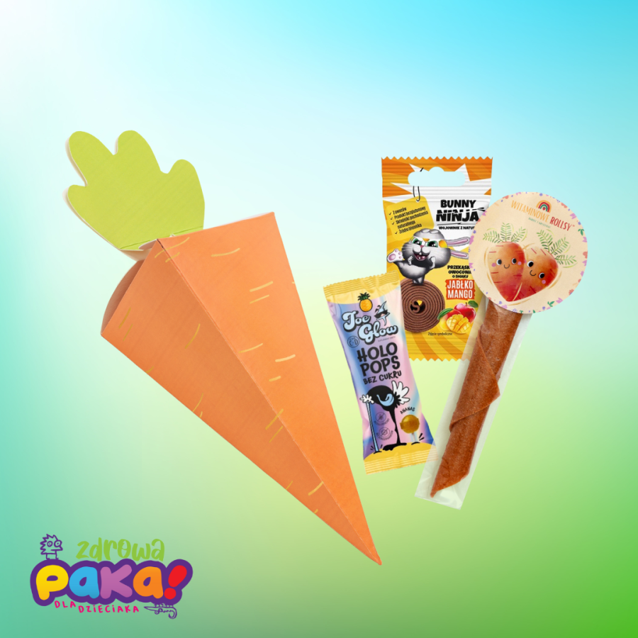 MARCHEWKA – zestaw słodyczy i przekąsek dla dzieci | Wielkanoc