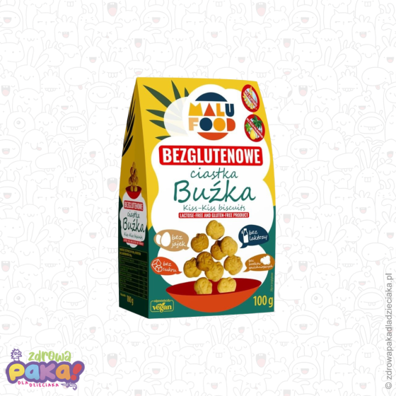 Ciastka Buźka bezglutenowe bez dodatku cukru 100 g | Malu Food