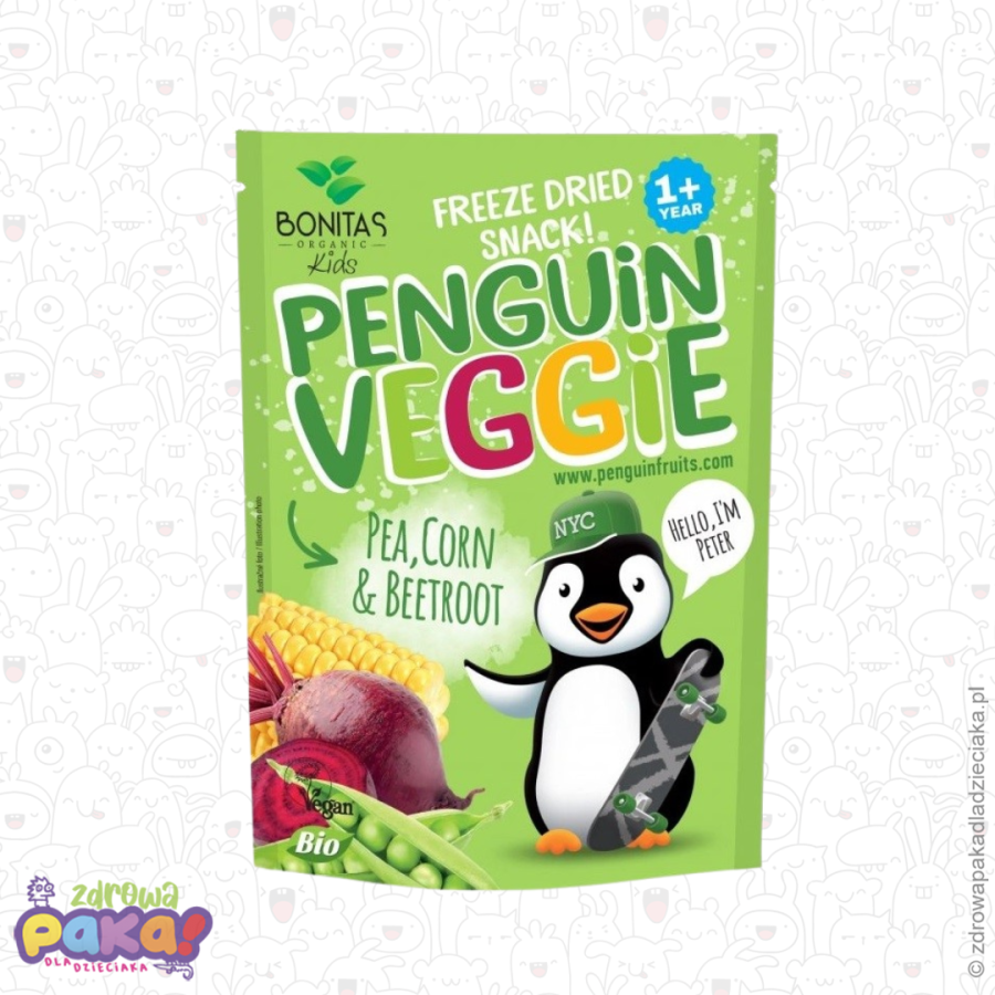 Liofilizowany mix warzyw groszek-kukurydza-burak BIO, 17 g, BONITAS Liofilizowany mix warzyw groszek-kukurydza-burak BIO, 17 g, BONITAS