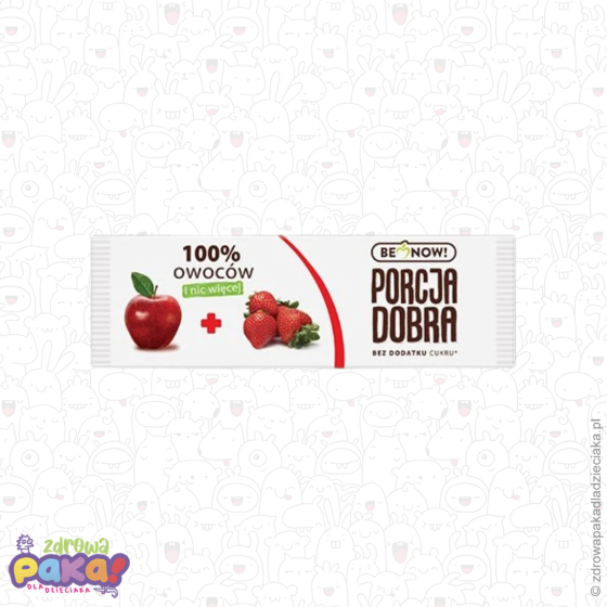Listek jabłkowo-truskawkowy 16 g | Porcja Dobra – 100% owoców