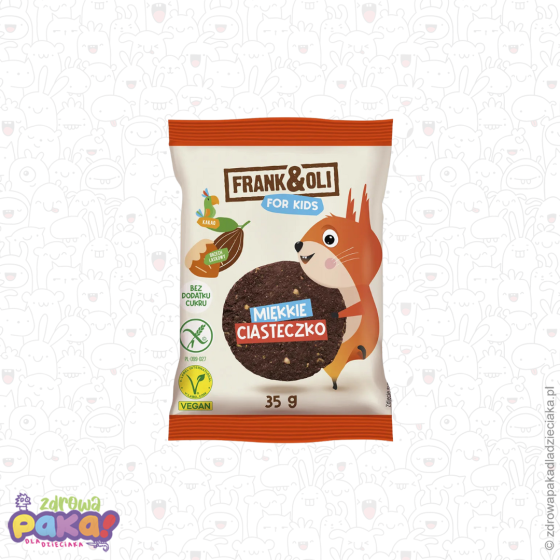 Ciasteczko KIDS kakao i orzech laskowy bez dodatku cukru 35 g | Frank&
