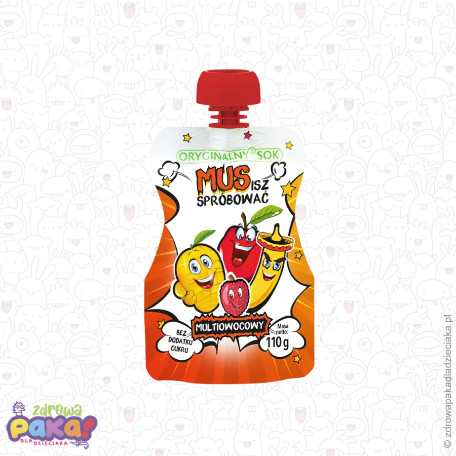 Mus multiowocowy 110 g | Oryginalny Sok