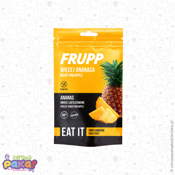 Ananas owoce liofilizowane .15 g, Frupp Celiko