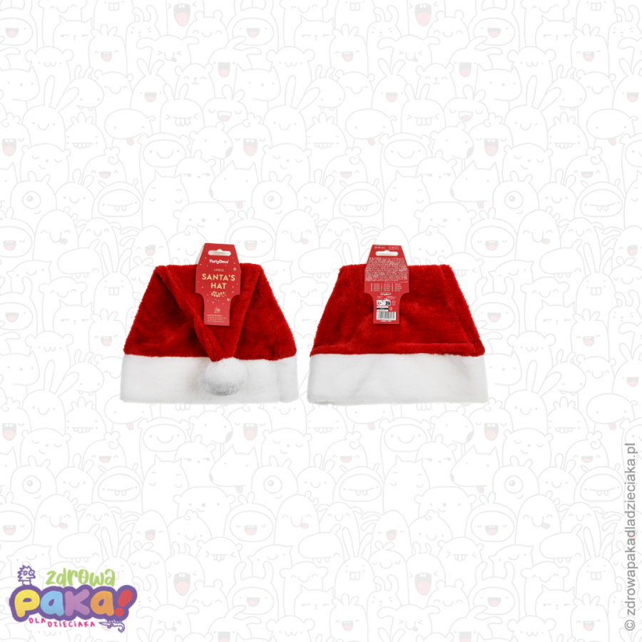 Czapka Świętego Mikołaja Premium 🎅 – gadżet i dodatek do paczek