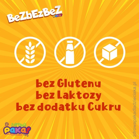 BeZbEzBeZ Paka | Słodycze bez glutenu, laktozy i cukru