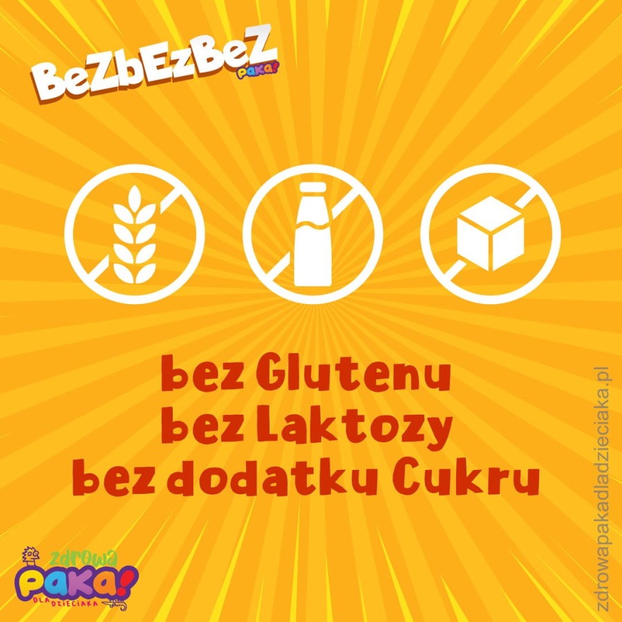 BeZbEzBeZ Paka | Słodycze bez glutenu, laktozy i cukru