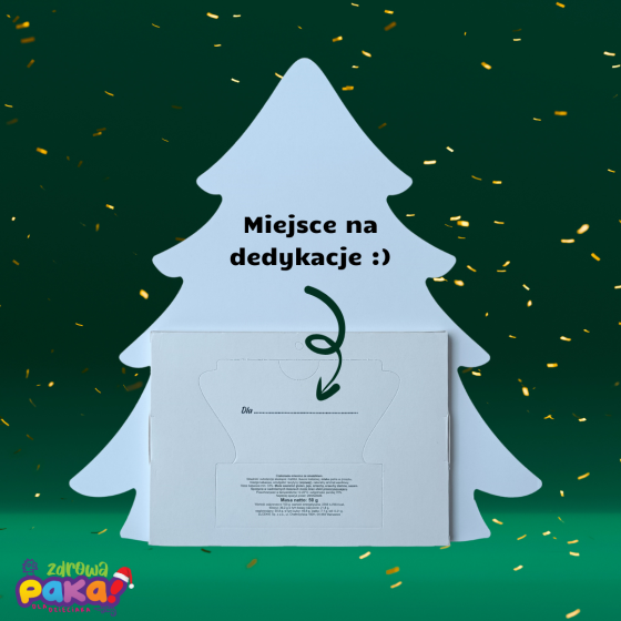 Kalendarz adwentowy Choinka – czekoladki bez dodatku cukru 50 g