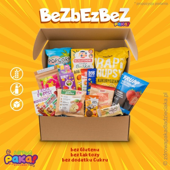 BeZbEzBeZ Paka – słodycze bez glutenu, laktozy i cukru dla dzieci