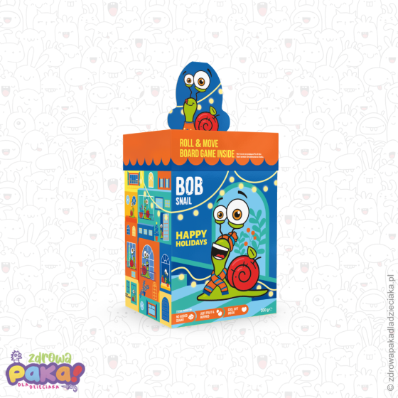 Bob Snail Box Świąteczny Duży – owocowe przekąski 300 g