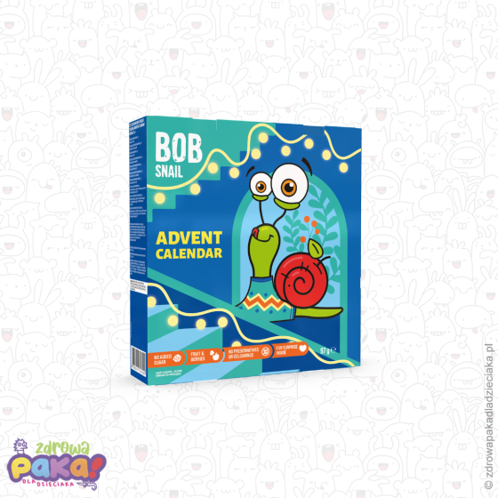 Kalendarz adwentowy Bob Snail – owocowe przekąski bez cukru 97 g
