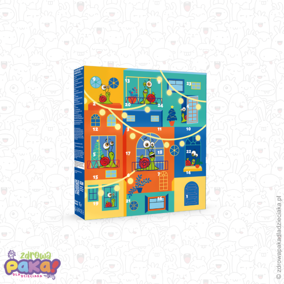 Bob Snail Kalendarz Adwentowy 97 g | zdrowe przekąski owocowe