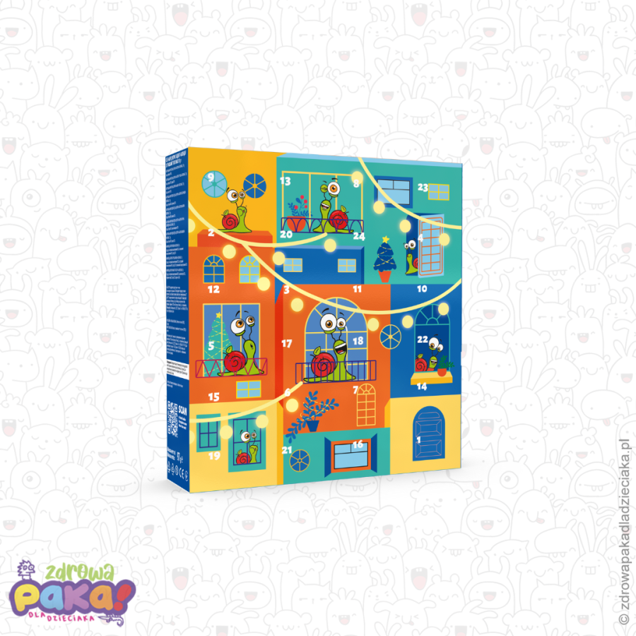 Bob Snail Kalendarz Adwentowy 97 g | zdrowe przekąski owocowe