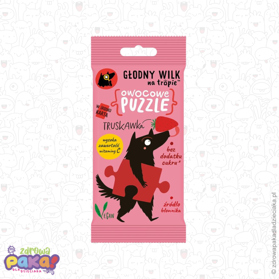 Owocowe puzzle truskawka 20 g | Głodny Wilk na Tropie