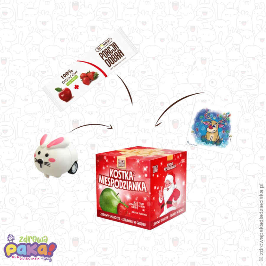 Kostka Świąteczna 16 g Porcja Dobra z owocową przekąską