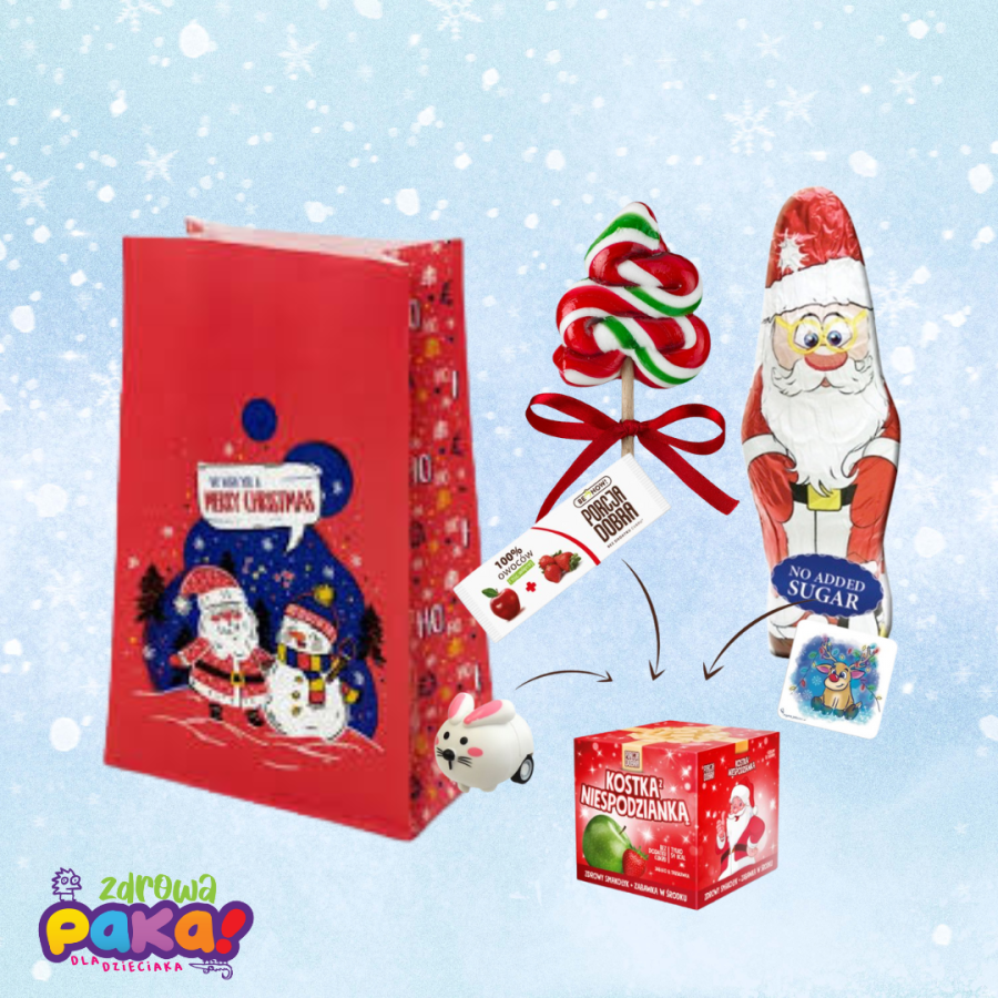 Świąteczna Paczka Bez Dodatku Cukru od Mikołaja – zdrowy prezent