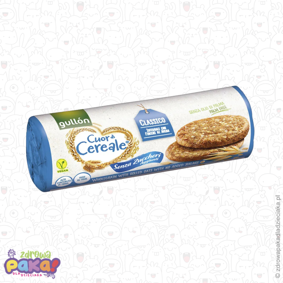 Ciastka pełnoziarniste bez dodatku cukru 280 g | Gullón