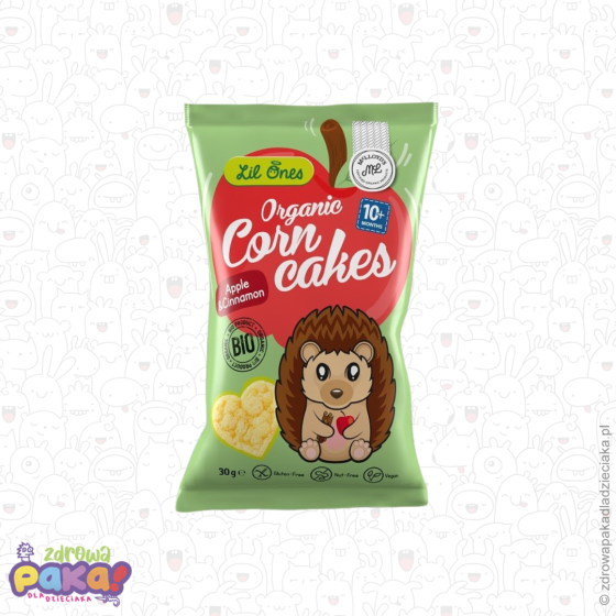 Chrupki kukurydziane jabłko–cynamon BIO 30 g | McLloyd’s