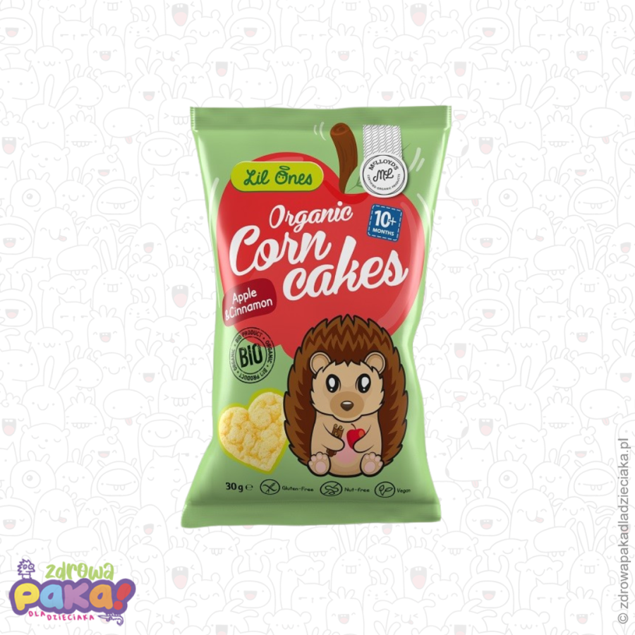 Chrupki kukurydziane jabłko–cynamon BIO 30 g | McLloyd’s