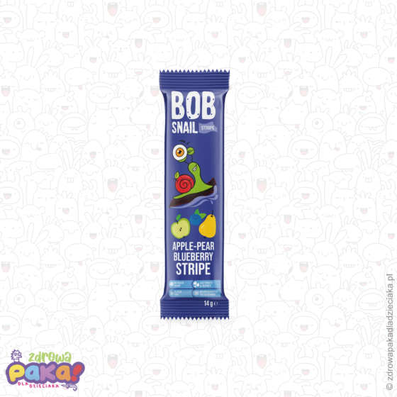 Stripesy jabłko–gruszka–borówka 14 g | Bob Snail