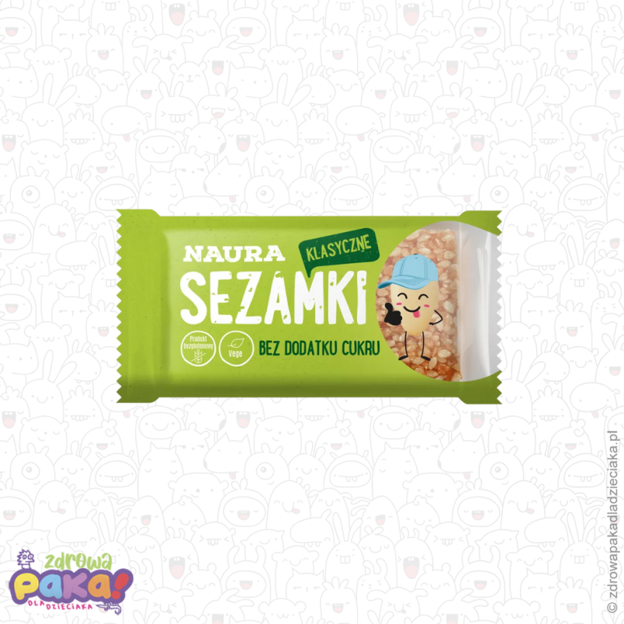 Sezamki bez dodatku cukru 27 g | Naura
