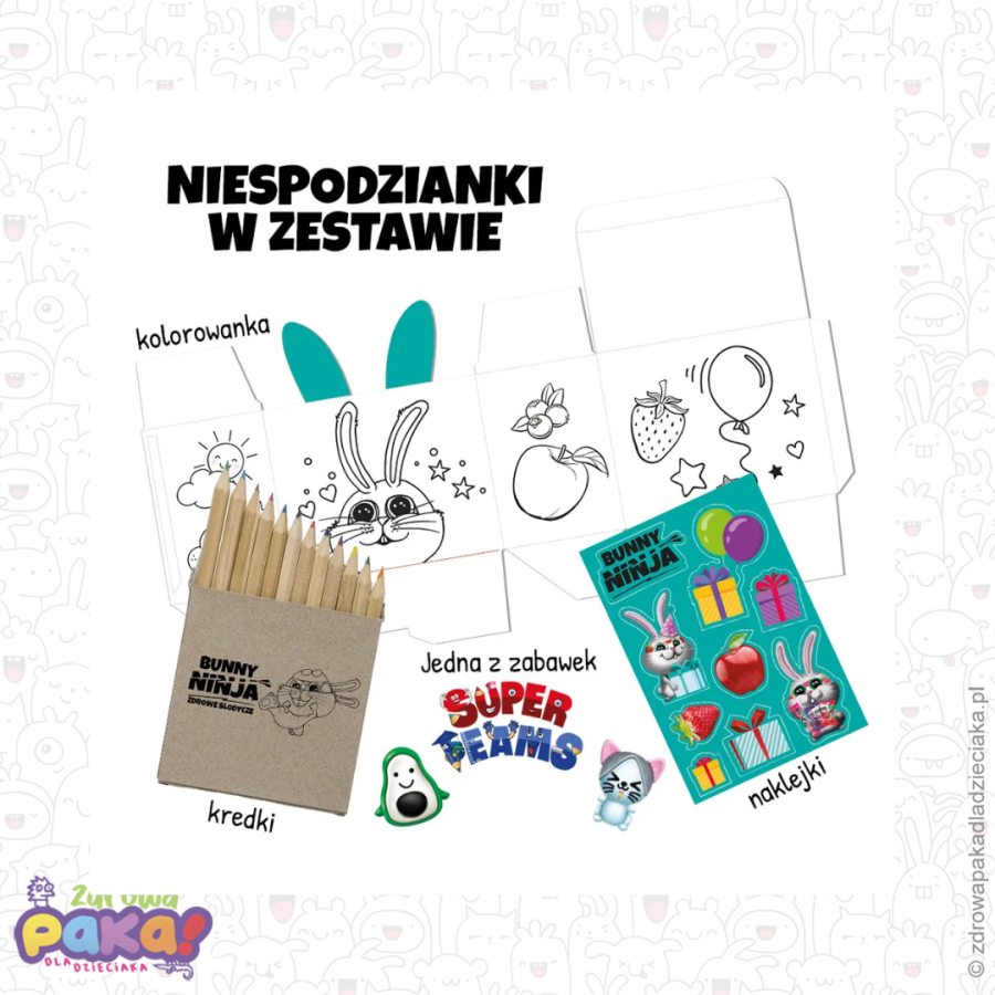 Gift Box – owocowe słodycze 108 g | Bunny Ninja