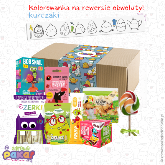 Prezent na Wielkanoc dla Dziecka – Zestaw Kurczaki ze Słodyczami