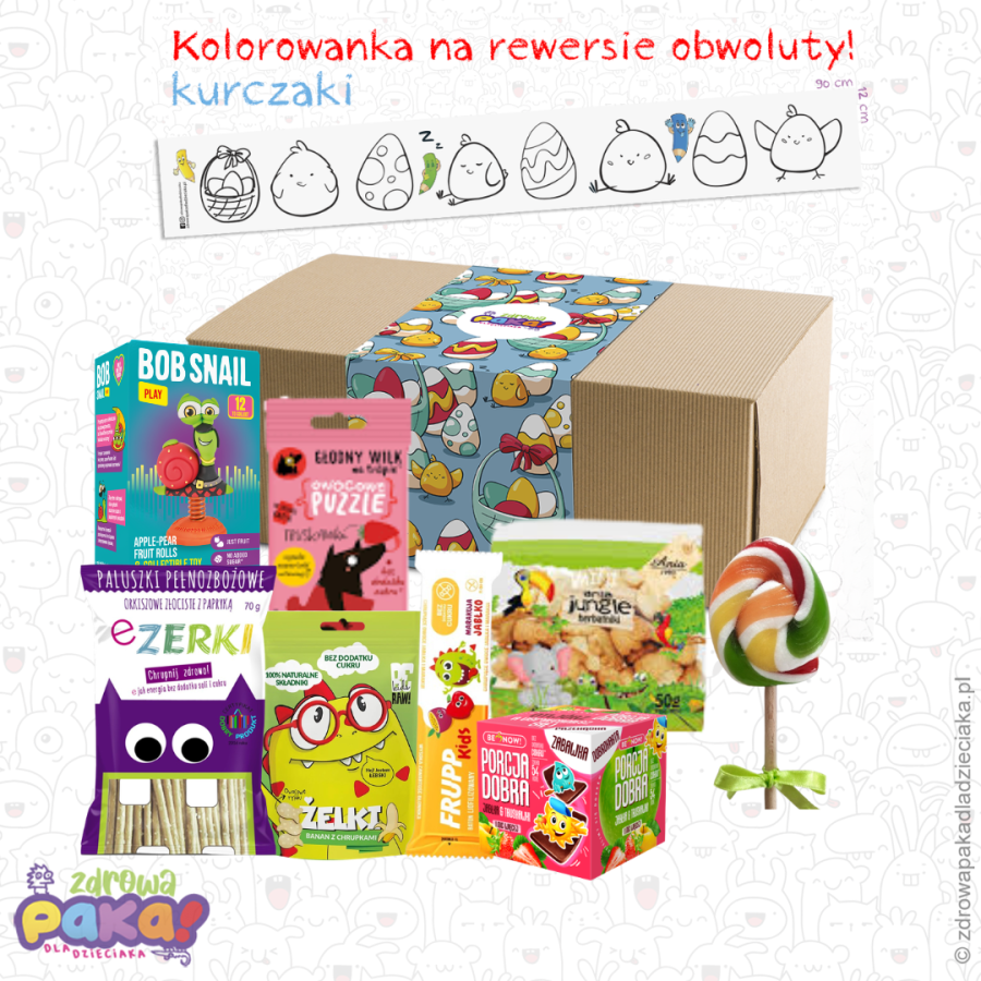 Prezent na Wielkanoc dla Dziecka – Zestaw Kurczaki ze Słodyczami