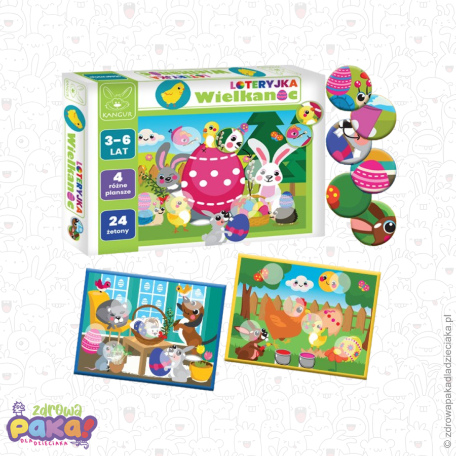 Loteryjka Wielkanoc – gra dla dzieci 3+ | Kangur