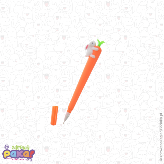 Długopis marchewka z króliczkiem | gadżet wielkanocny dla dzieci Arpex