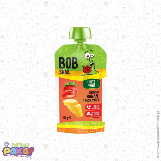 Przecier owocowy banan truskawka 120 g | bez dodatku cukru | Bob Snail