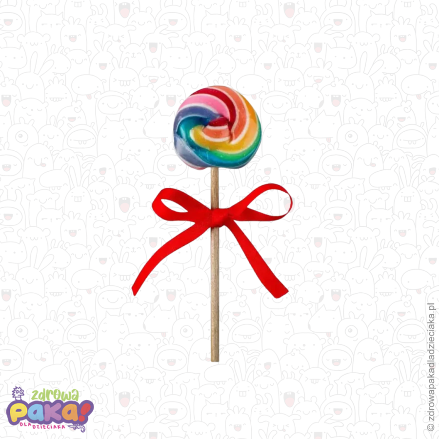 Lizak Tutti Frutti 15 g ze stewią bez dodatku cukru | Kraina Słodkości