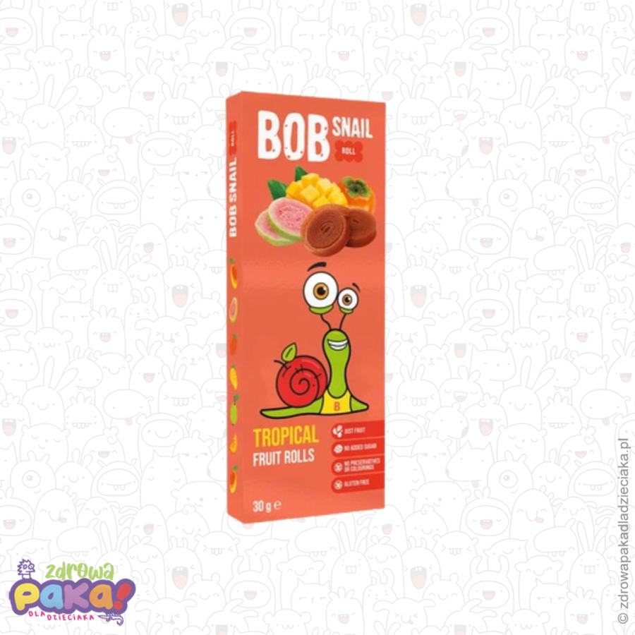Rollsy Owocowe Mango, Persymona i Guawa 30 g | Bob Snail