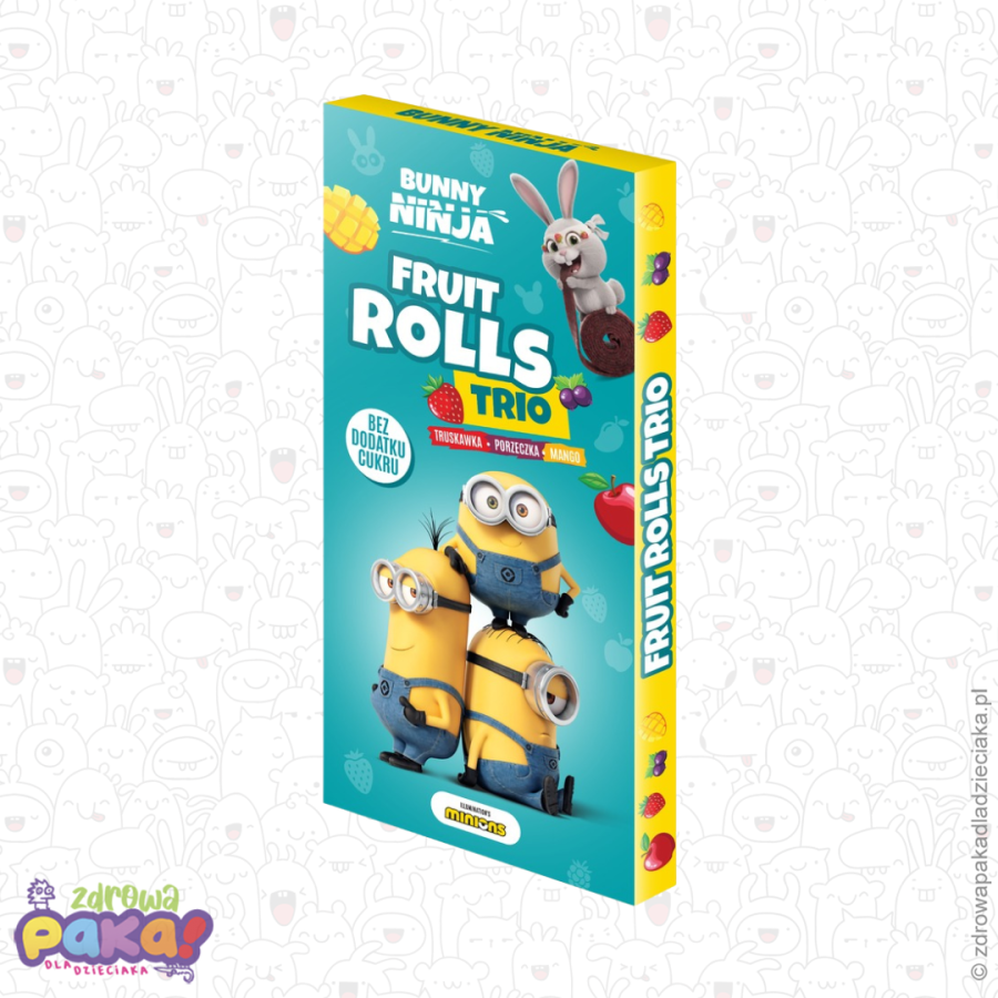 Minionki Fruit Rolls Trio – rolki owocowe 45 g | Bunny Ninja