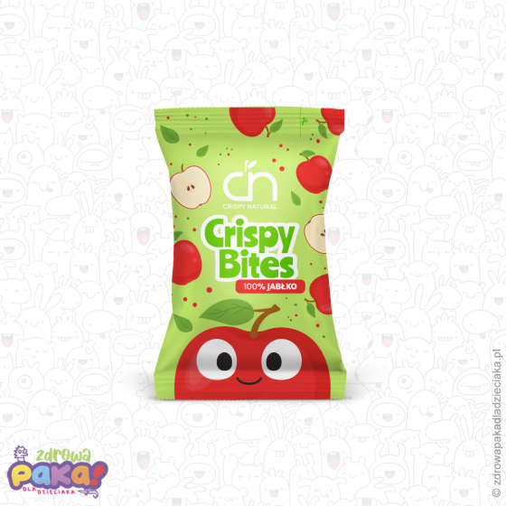 Crispy Bites – suszone płatki jabłek 14 g | Crispy Natural