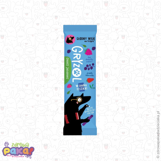 Gryzol – baton owocowy owoce jagodowe 16 g | Głodny Wilk