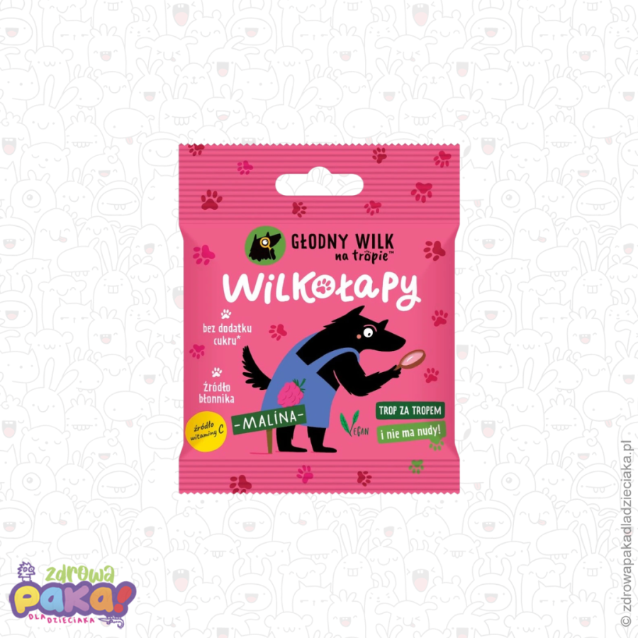 Wilkołapy – żelki malina 20 g | Głodny Wilk na Tropie